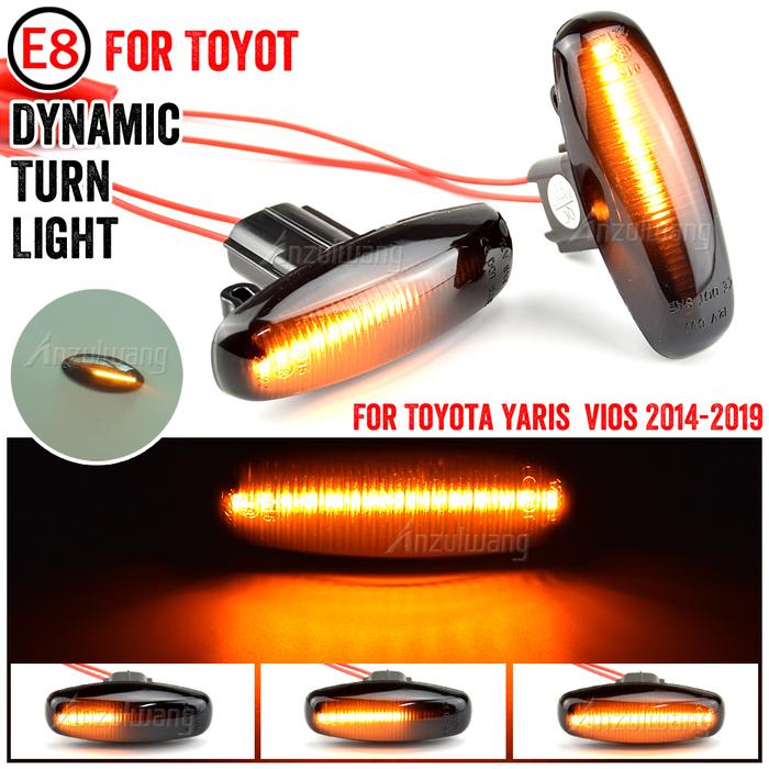 For Toyota Yaris Vios Sequential Lamp 2014 2015 2016 2017 2018 2019