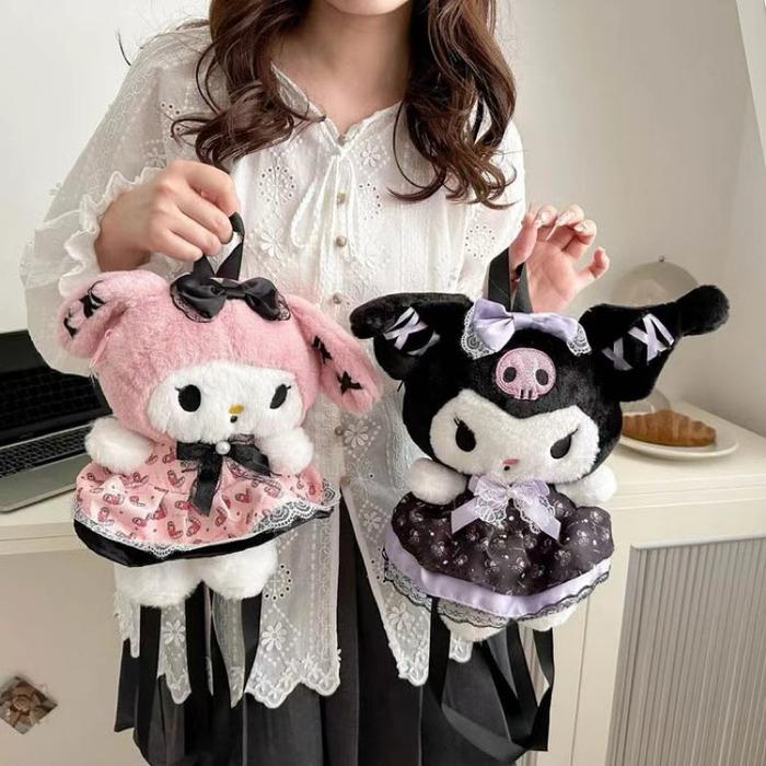 TAS RANSEL BONEKA MELODY KUROMI/ BACKPACK DOLL MELODY KUROMI/ TAS RANSEL BONEKA PRINCESS MELODY KURO