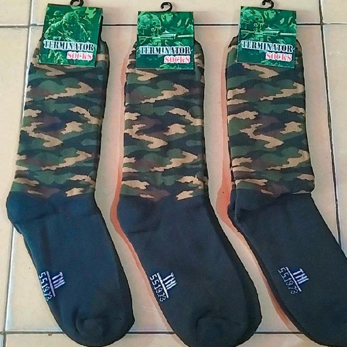 3 psg Kaos kaki loreng TN1/P0LR1/PDL/PDH / Kaos kaki tebal pria wanita