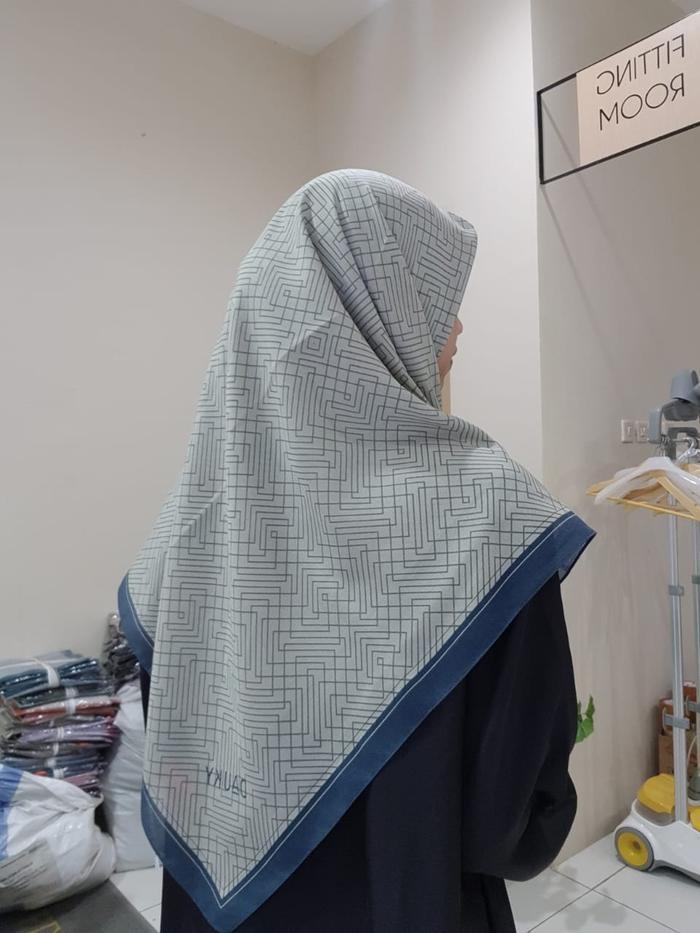 Dauky Labirin scarf Hijab segiempat motif original terbaru