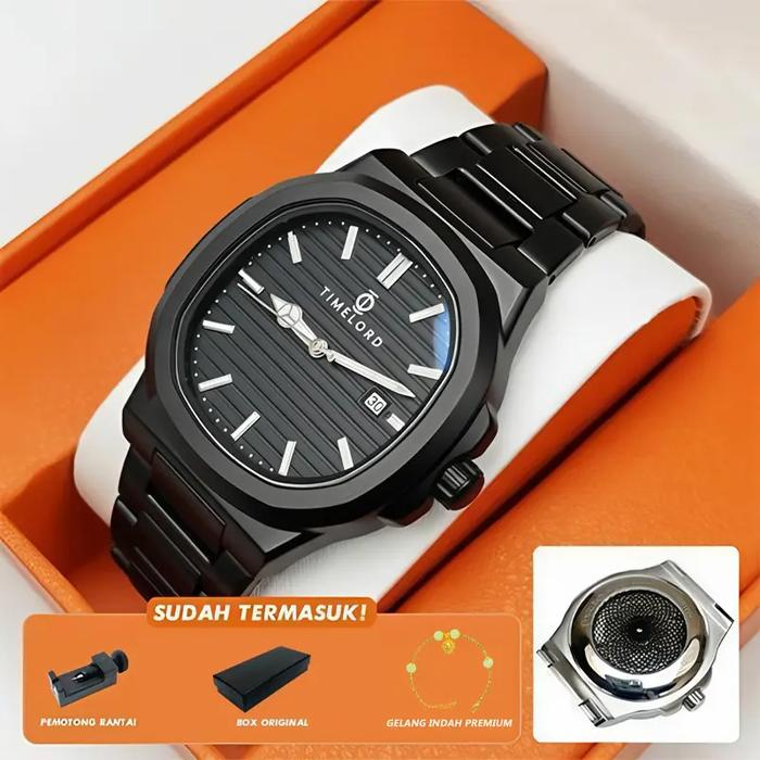 TIMELORD 2066 Jam Tangan Pria Premium Kaca Safir Stainless Steel 316L Tahan Air 5ATM COD kantong lar