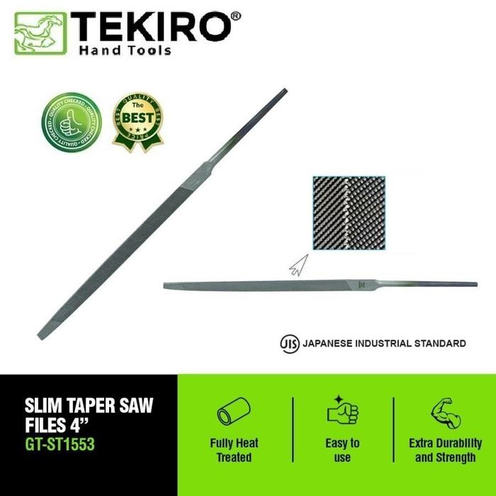 KIKIR SEGITIGA SLIM TEKIRO / KIKIR SEGI TIGA SLIM FILES 3" DAN 4" /KIKIR GERGAJI