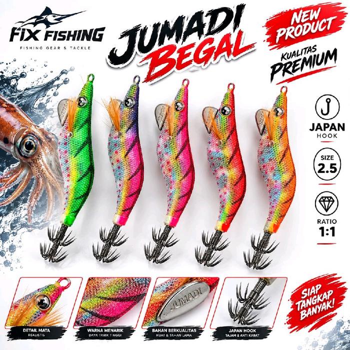 Umpan Pancing Cumi EGI JUMADI BEGAL 2.5 PREMIUM QUALITY