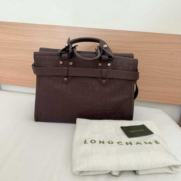Longchamp cuir voyageuse 3d bag tas tote