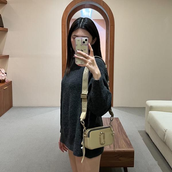 Tas MARC JACOBS SNAPSHOT BEIGE CAMERA BAG 100% ORIGINAL