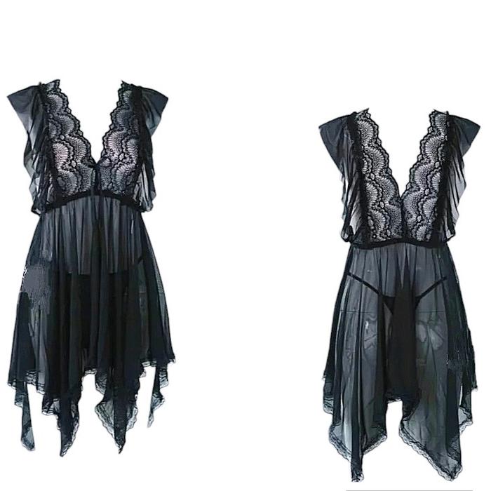 Baju Tidur Wanita Lingerie All Size S ke XL Lingeri Premium Linggeri Linjeri Transparan Baju Haram S