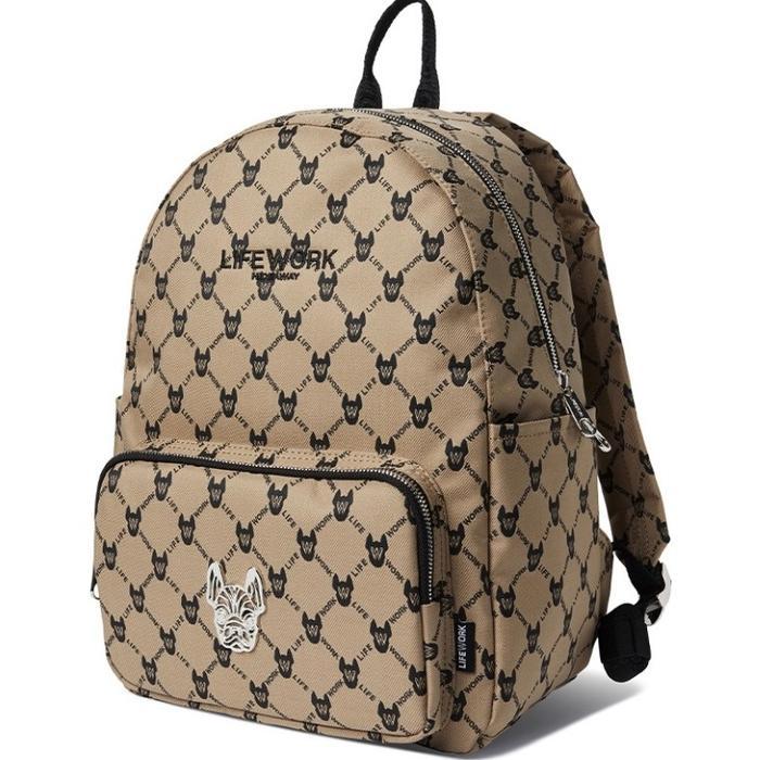 lifework Jacquard Monogram Basic Backpack Ransel