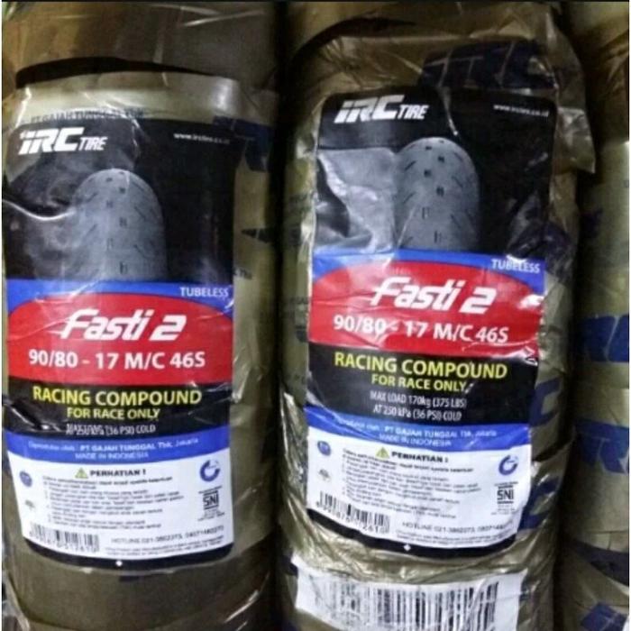 Ban luar 90 - 80 ring 17 - 90-80×17- IRC Fasty Pro Dan Fasti 2 racing soft compound road race
