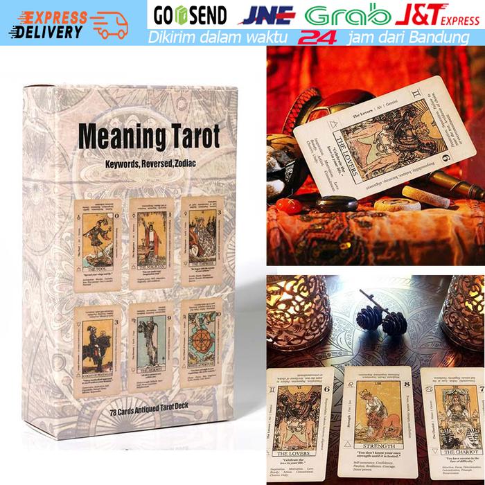 Kartu Tarot Baru / Kartu Permainan Papan Bahasa Inggris Kartu Tarot / Kartu Tarot Pembelajaran Bahas