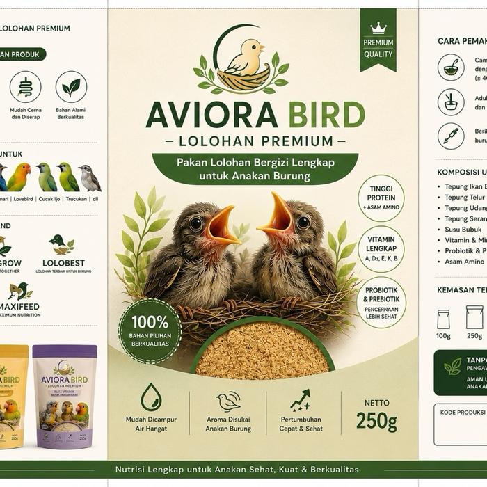 pakan lolohan burung - aviora