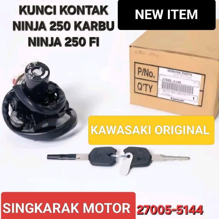 KUNCI KONTAK KOMPLIT ASSY KAWASAKI NINJA 250 FI NINJA 250 KARBU ORIGINAL Motorcycle
