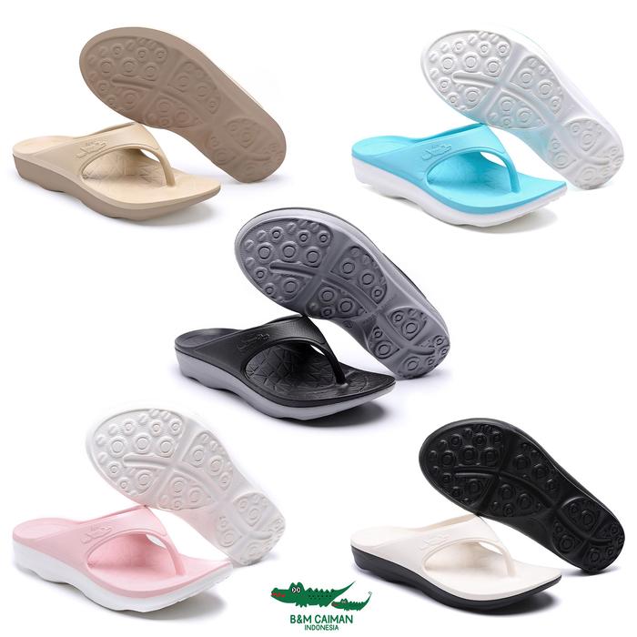 B&M-Caiman - Sandal Premium Pereda Tekanan Premium Pressure Relief Sandals With Elastic Dual Layer C