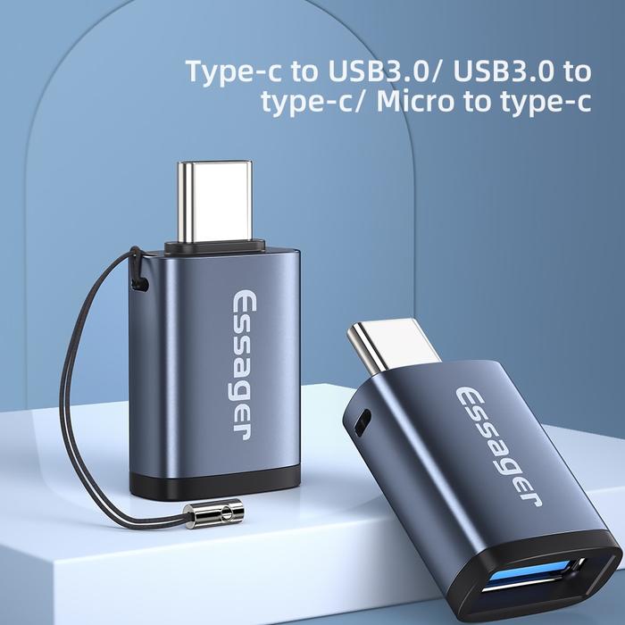 Essager OTG Adapter Type C USB 3.0 Type-C USB C Male To USB Female