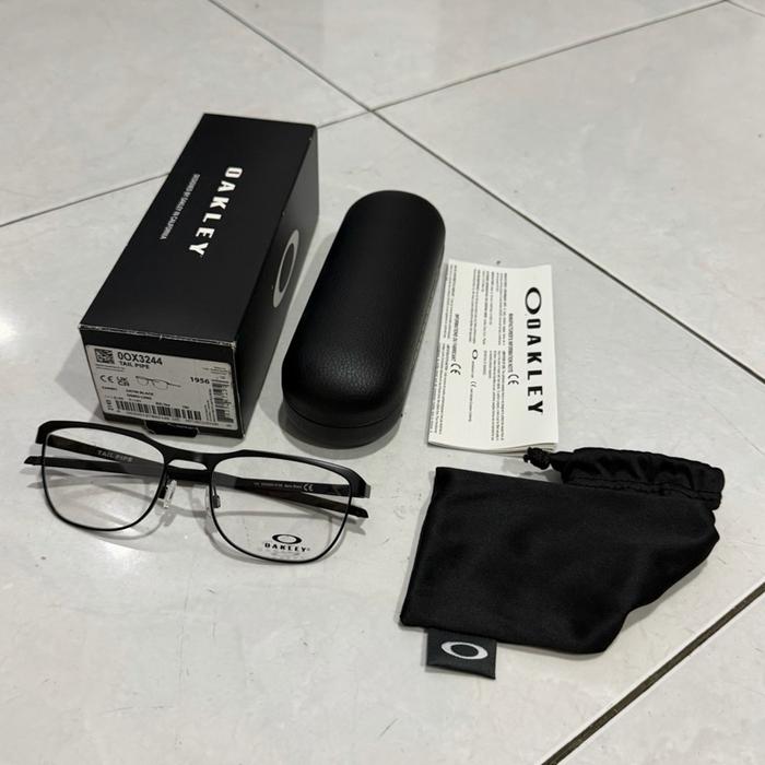 Frame Kacamata Minus Oakley Tail Pipe Satin Black Original