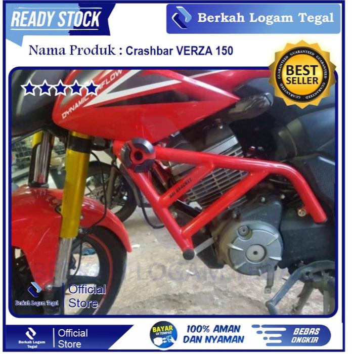 Crashbar VERZA 150 CBVERZA 150 Tubular Verza 150 + Jalu Slider Agna Full Hitam