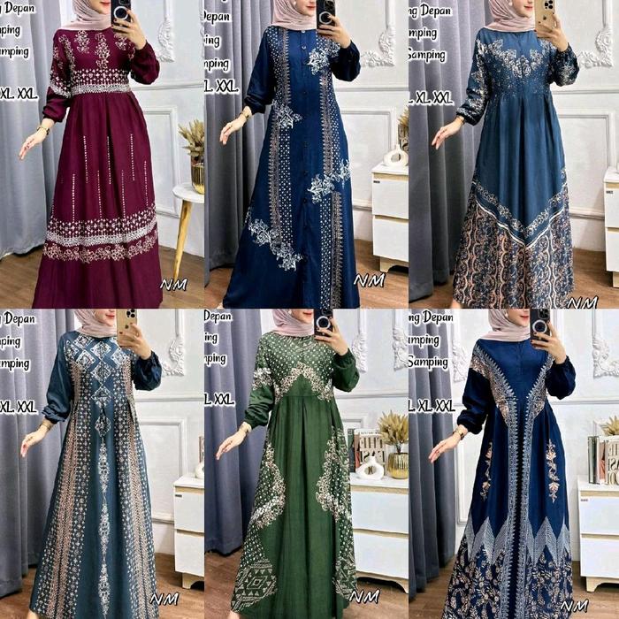 BATIK HAFIZH - GAMIS TWILL CAP MALAM BATIK PEKALONGAN / GAMIS TWILL SUSUN / GAMIS TWILL REMPEL SUSUN