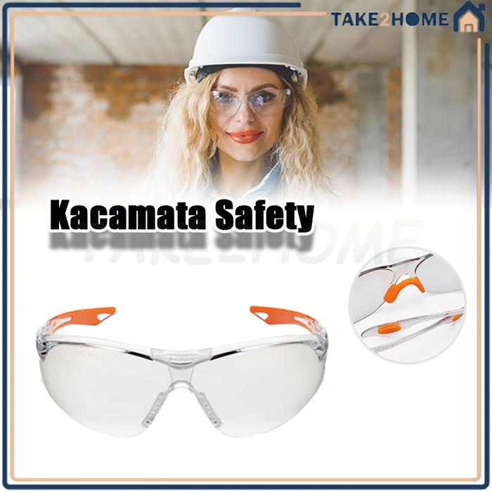 Kacamata Safety Bening Clear Smoke Las/Kacamata Pelindung Kerja/Kacamata Safety Bening Fashion Clear