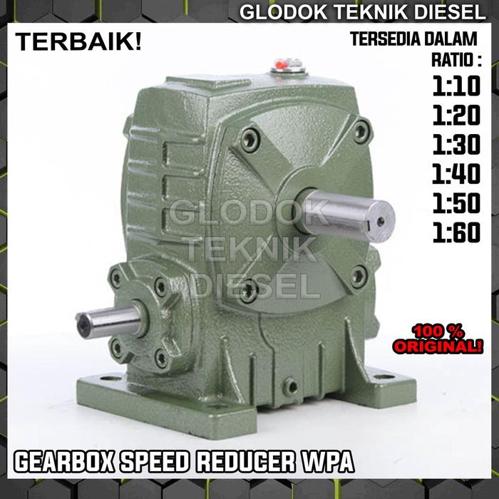 MESIN GEARBOX WPA 100 Ratio 1:10 - 1:60 SPEED REDUCER GEAR BOX WPA 100 1:10 - 1:60