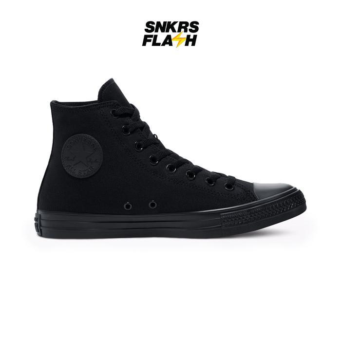 sale Sepatu Sneakers Unisex CONVERSE CT AS HI CANVAS TRIPLE BLACK - M3310C