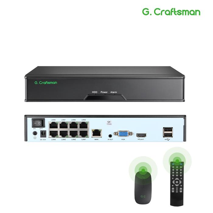 XMeye 8ch POE NVR 4K Mendukung Perekam Video Jaringan 16ch Daftar