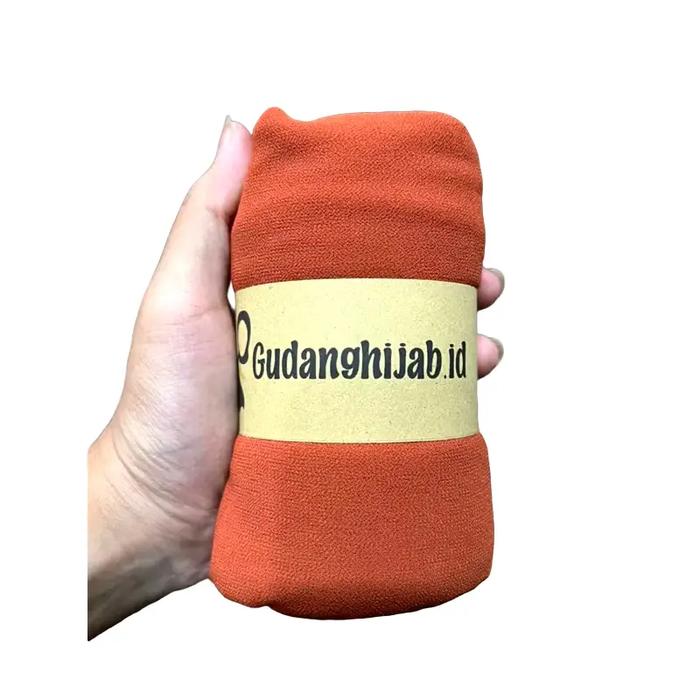 Hijab Pashmina Ceruty Teracotta hijab pasmina merah bata hijab pashmina teracotta pashmina murah pas