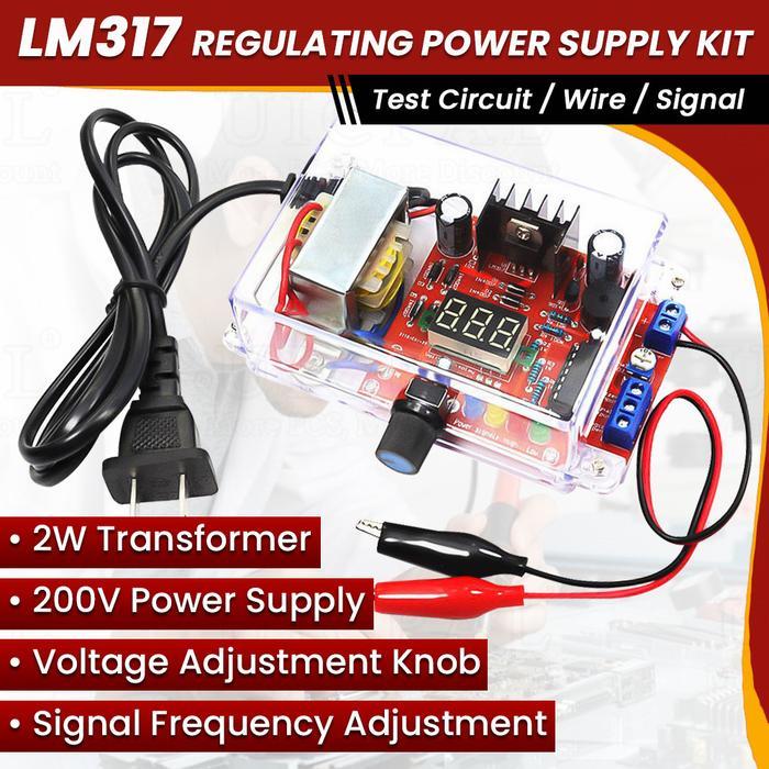 Diy Kit Lm317 Adjustable Regulated Voltage 110V 220V To 1.25V-12.5V Step-Down Power Supply Module Pc