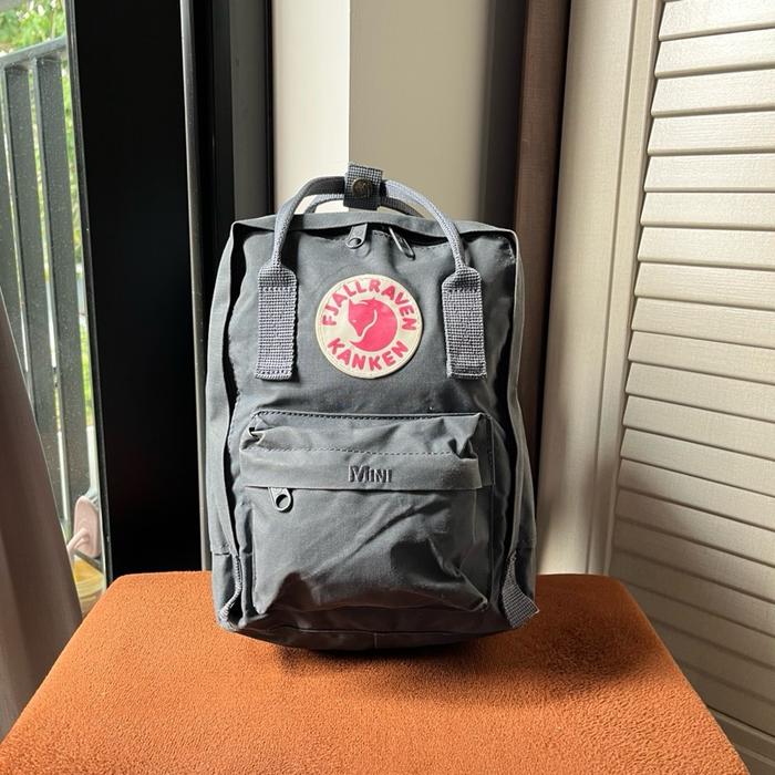 ransel tas second fjallraven kanken MINI abu pria dan wanita untuk sekolah kerja atau olahraga outdo