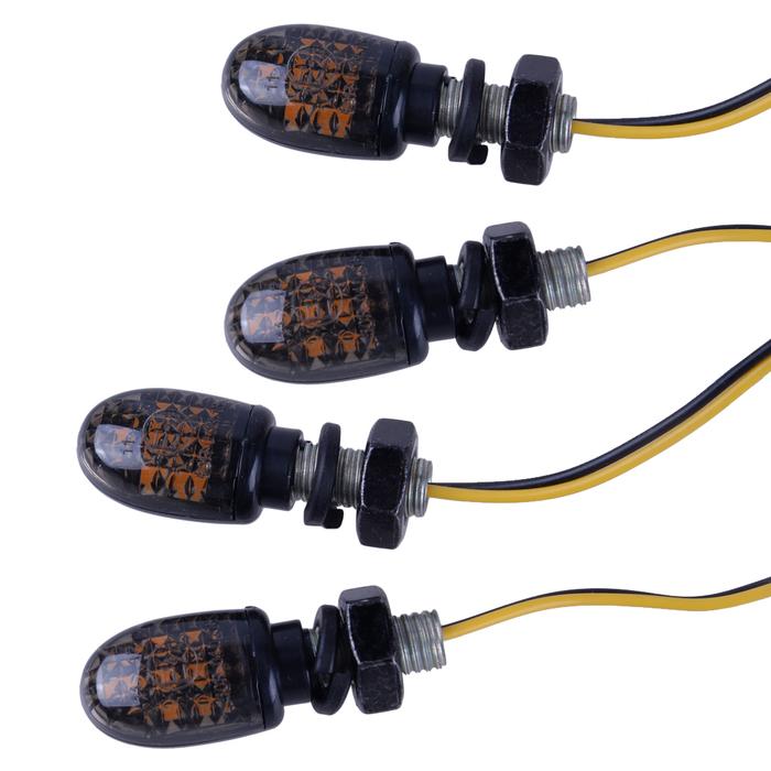 4 Buah 12V Universal Depan Belakang Kiri Kanan Mini Lampu Sein LED