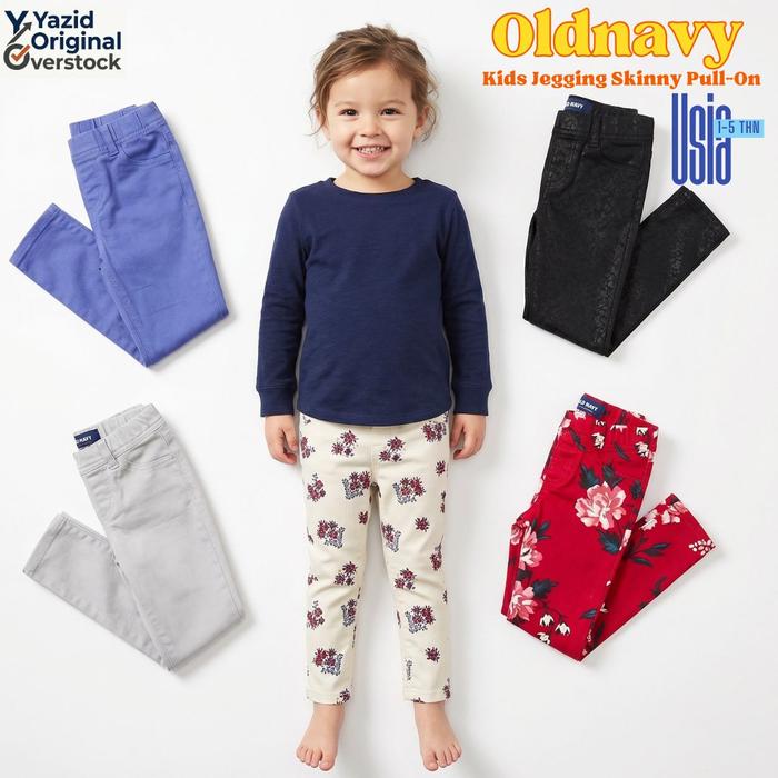 Old Navy Jegging Skinny Pull On Celana Legging Jeans Anak Perempuan Original 1-5 Tahun