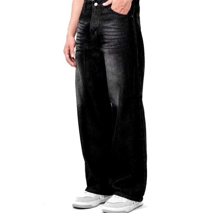 Celana Jeans Pria Baggy Pants Korean Style Oversize Straight Loose Gondes Viral