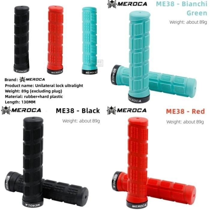 Meroca ME38 Handgrip Grip Stang Sepeda Hand Grip Lock Handlebar Setang Sepeda Lipat MTB DISKON