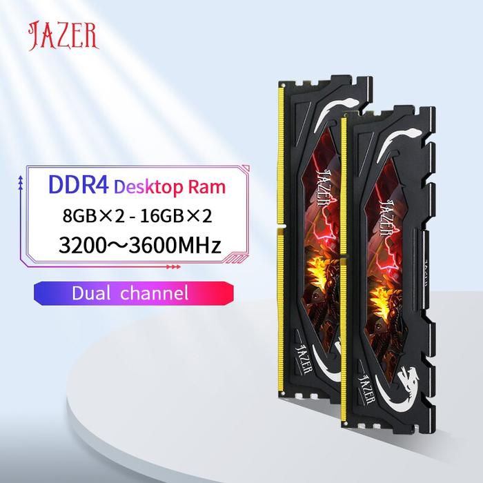 JAZER DDR4 16GB 8GB RAM Memory Rams 3200mhz 3600mhz Memoria DDR4