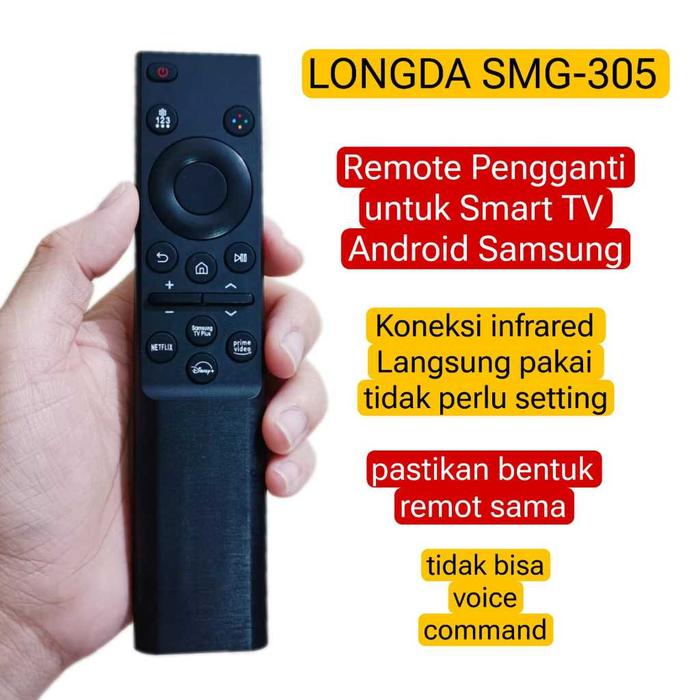 LONGDA SMG 305 No Voice Remot pengganti untuk Smart TV Android Samsung