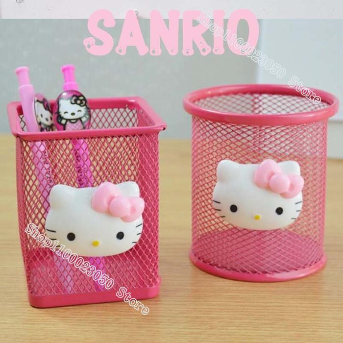 Hello Kitty Creative Pen Holder Sanrio KT Cat Cartoon Pencil Holder