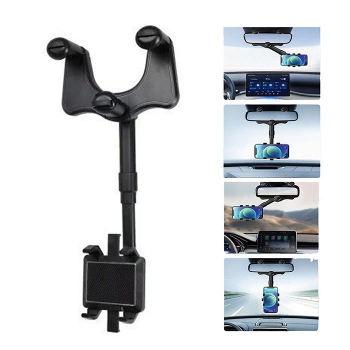 Car Holder Hp Mobil Kaca Spion Gantung 360 Derajat Universal Phone Holder Mobil Kuat Fleksibel