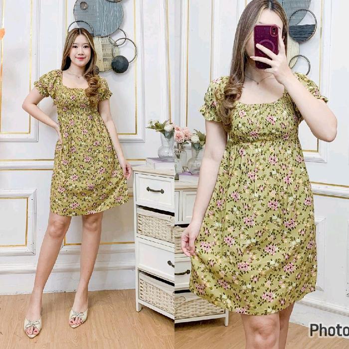 Dress kerut lengan/Dress mini/Daster mini/Daster kerut/Daster murah