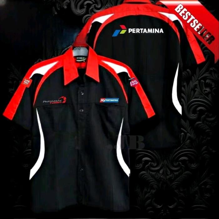 bordir Pertamina kemeja Pertamax turbo baju Pertamax turbo seragam Pertamax turbo Pdl Pertamax turbo