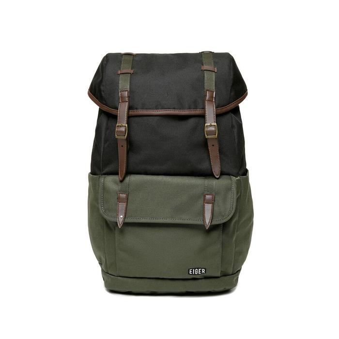 Tas Ransel Pria Eiger Original Kapasitas 25l Warna Khaki Polyester Water Repellent Voyager Backpack 