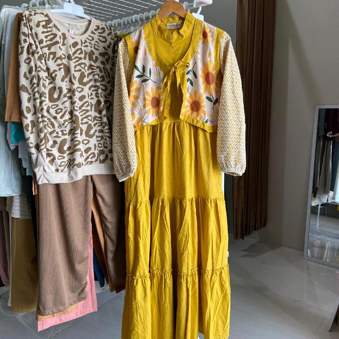 DRESS SHAQUEENARA YELLOW ORI