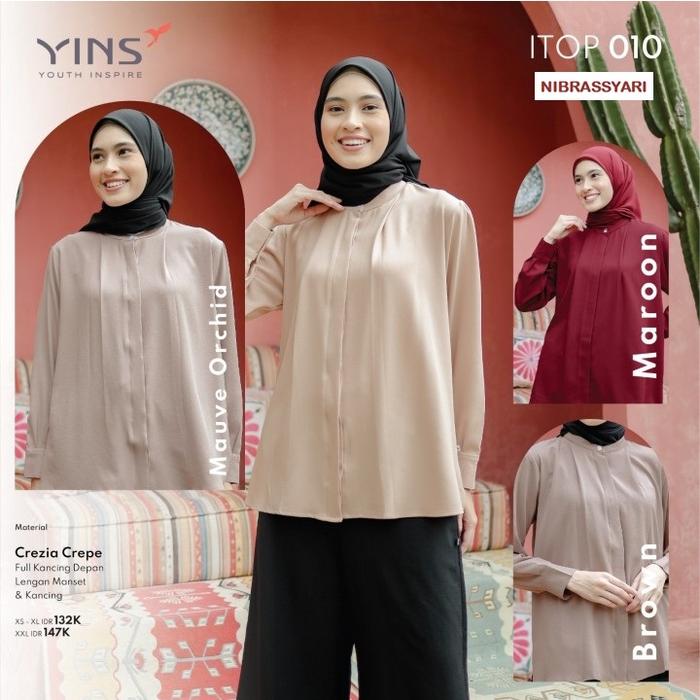 Terbaik Tunik Terbaru Yins (Youth Inspire) Partner Nibras / Tunik Yins Itop 010 / Atasan Terbaru 202