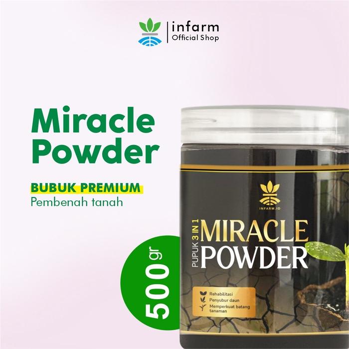 Infarm - Miracle Powder Asam Humat Pupuk 3 In 1 Pembenah Media Tanam Penyubur Daun Dan Memperkuat Ba