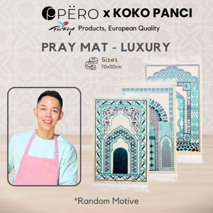 (Exclusive Koko Panci) Pero Sajadah Premium Tebal Turki mix motif midi emboss