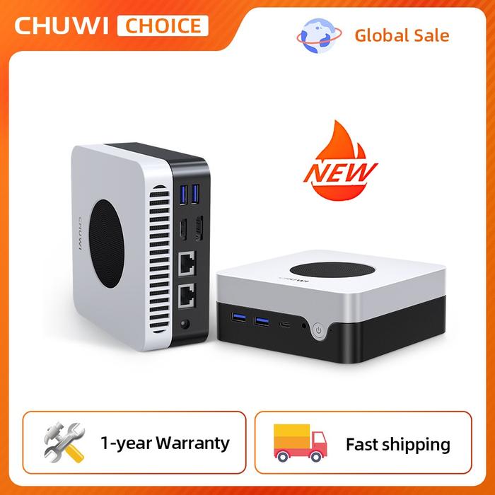 CHUWI LarkBox X Mini PC 12GB RAM 512GB SSD Intel N100 Game PC UHD Graphics for 12th Gen Intel Proces
