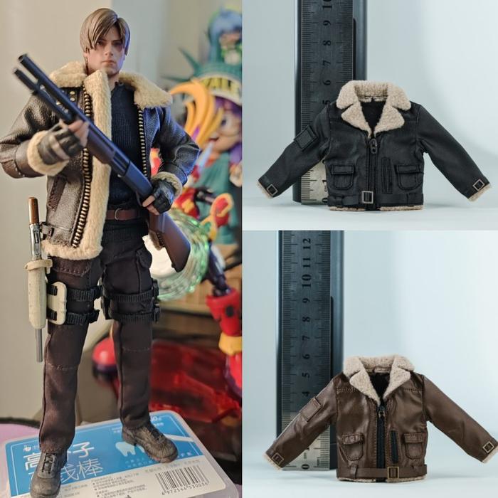 IN STOCK 1/12 scale male clothing black brown jacket vest pants fit 6'' VTOYS GWTOYS strong body mod