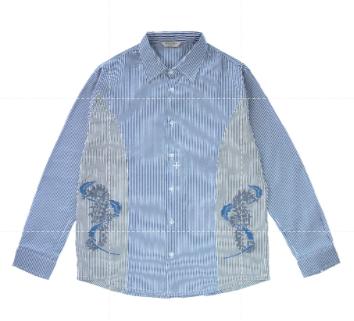 Kemeja Salur Mara - Tenun Rajut - Stripe Shirt Mara