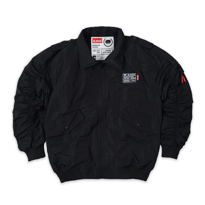 Black ID - Special Edition Jaket Bomber Pria Lengan Panjang Black | JKT Bmbr Yodea