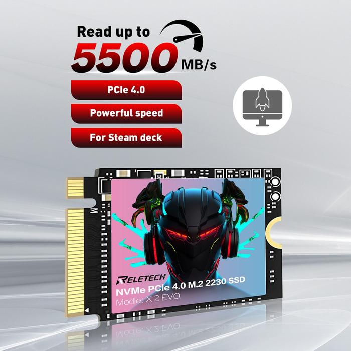 Reletech M.2 2230 SSD 1TB 2TB PCIe4.0 Hard Drive M2 SSD NVMe PCIE