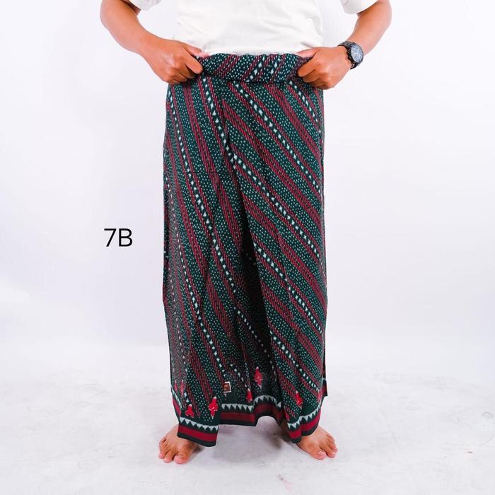 sarung goyor cap botol baba pace bahan halus Muslim Pria Motif Simple Hitam