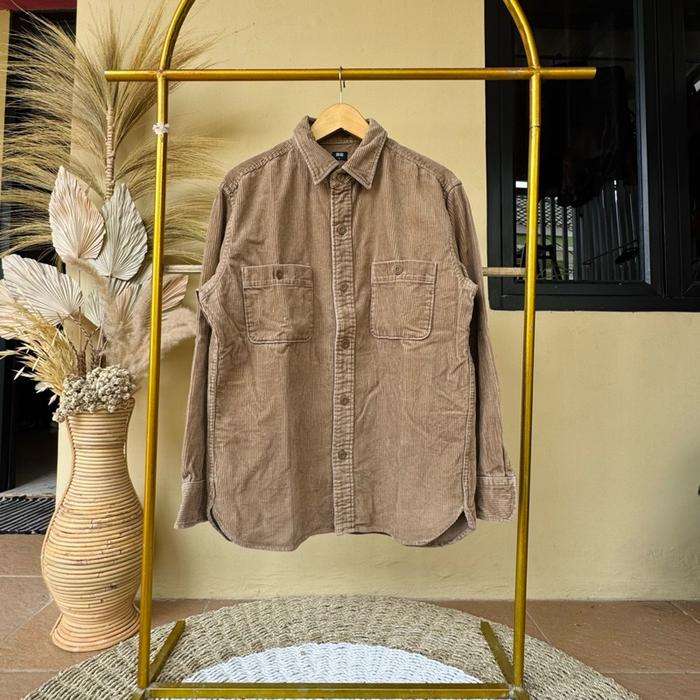 JAKET CORDUROY UNIQLO DOUBLE POCKET L ORIGINAL
