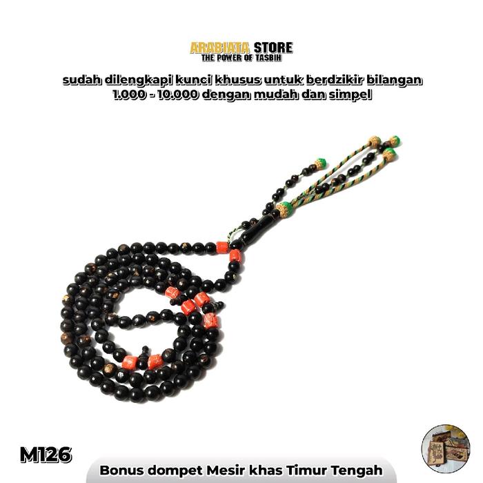 Tasbih Yuser Yusr Laut Merah mix Marjan Tunisia Marjan Medeterania